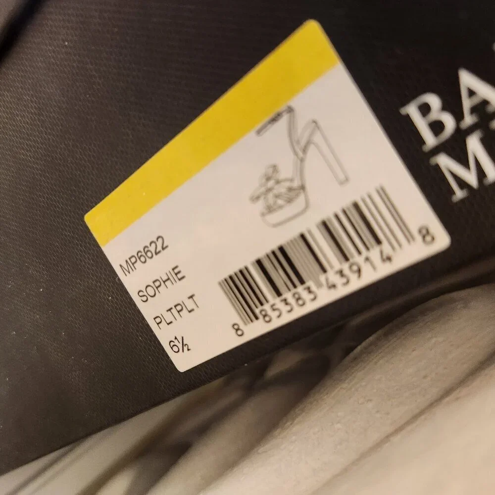 Badgley Mishcka Sophie Bow Platform Sandals. NIB. Size 6.5
